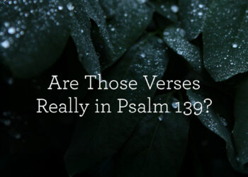 Are These Verses Actually in Psalm 139?