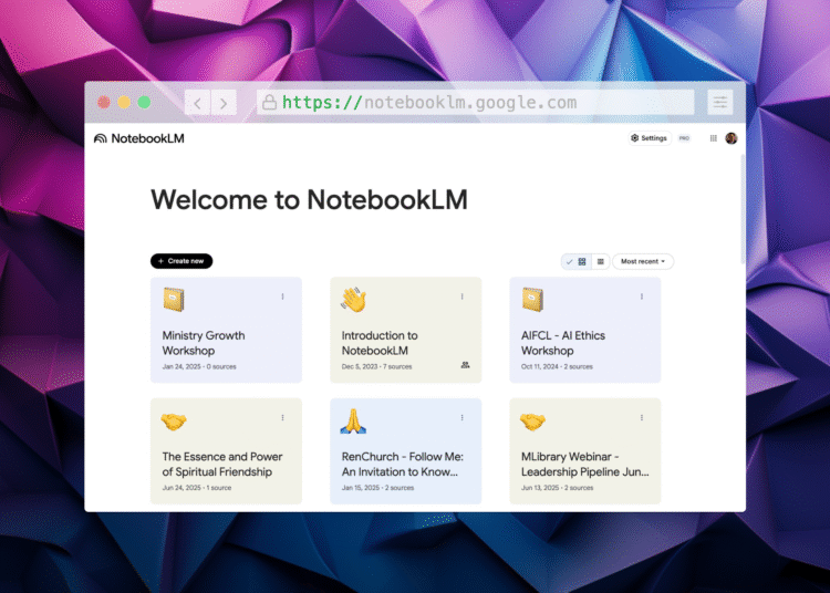10 Methods A Pastor Can Use Google NotebookLM For Work, Ministry, And Past – ChurchTechToday.com