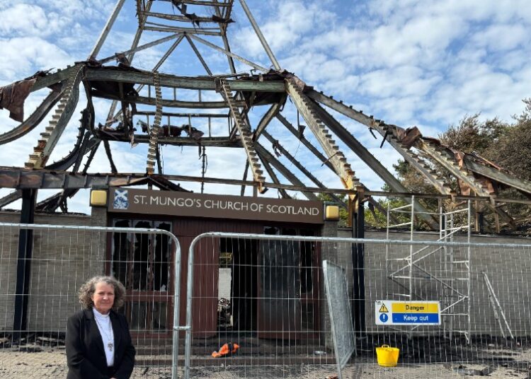 Moderator visits wreck of ‘iconic’ church devastated by hearth