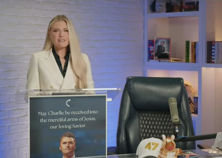 Erika Kirk vows to hold on husband Charlie’s TPUSA motion