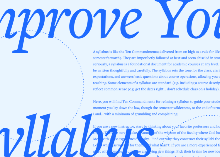 10 Commandments for a Higher Semester