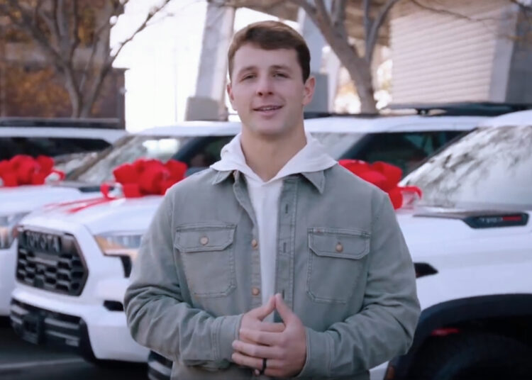 NFL QB Brock Purdy Places Religion in Motion with Free Vehicles, Wonderful Presents for Navy Households