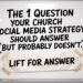 The One Query Your Church Social Media Technique Ought to Reply (However In all probability Does not) – ChurchTechToday.com